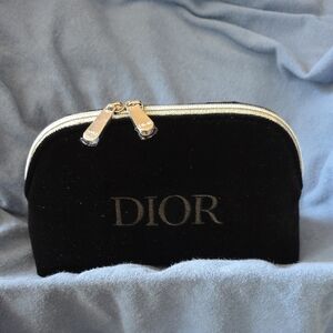 Dior Black Velvet Cosmetic Bag